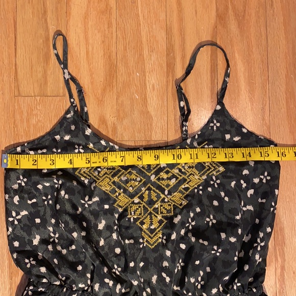 Urban Outfitters Ecote Aztec Inspired embroidered romper in black size S - Picture 9 of 10